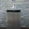 Kegorator, full size with two taps, holds one full keg or three pony kegs. Requires electricity - Image 2