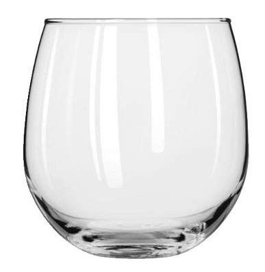 stemless wine glass 12oz