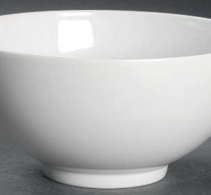 Large white porcelain bowl 32oz 10inches