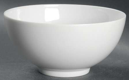 Large white porcelain bowl 32oz 10inches