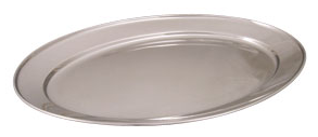 Stainless steel oval platter 14inch