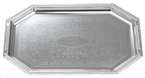 silver serving platter