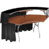 6 foot serpentine bar includes black skirting