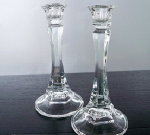 Decor 3.5 inch clear candle holder
