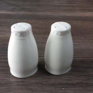 white china salt and pepper shakers (include salt and pepper)