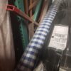 100yds Gingham Blue Poly Fabric - Image 2
