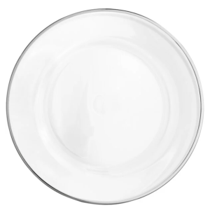 Silver Rim Charger Plate
